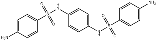 4-amino-N-[4-[(4-aminophenyl)sulfonylamino]phenyl]benzenesulfonamide Struktur