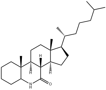6-アザコレスタン-7-オン 化学構造式