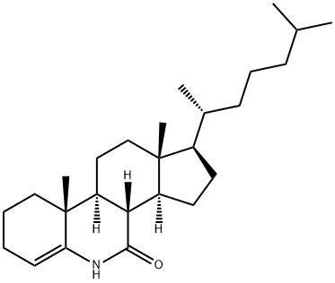 6-アザコレスタ-4-エン-7-オン 化学構造式