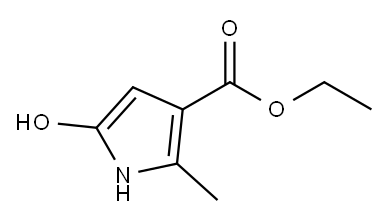 5-Hydroxy-2-methyl-1H-pyrrole-3-carboxylic acid ethyl ester 结构式