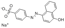 α-ナフトールオレンジ 化学構造式