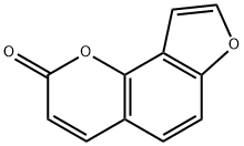 2H-フロ[2,3-h][1]ベンゾピラン-2-オン 化学構造式