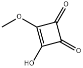 3-ヒドロキシ-4-メトキシ-3-シクロブテン-1,2-ジオン 化学構造式