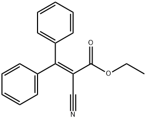 Ethyl 2-cyano-3,3-diphenylacrylate Struktur