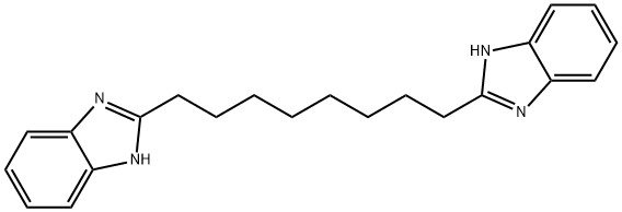 1,8-ビス(1H-ベンゾイミダゾール-2-イル)オクタン 化学構造式