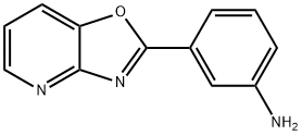 3-(恶唑并[4,5-B]吡啶-2-基)苯胺 结构式