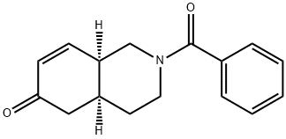 (4aS,8aS)-2-ベンゾイル-1,3,4,4a,5,8a-ヘキサヒドロ-6(2H)-イソキノリン 化学構造式