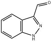 1H-インダゾール-3-カルボアルデヒド 化学構造式