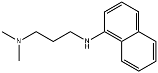 N,N-ジメチル-N'-(1-ナフタレニル)-1,3-プロパンジアミン 化学構造式