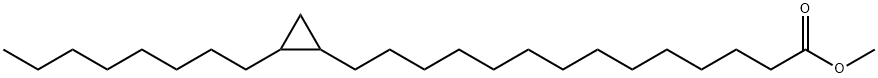 Cyclopropanetetradecanoic acid, 2-octyl-, methyl ester Structure