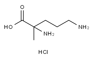 2,5-DIAMINO-2-METHYL-PENTANOIC ACID HCL Structure