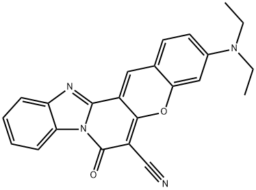 3-(Diethylamino)-7-oxo-7H-[1]benzopyrano[3',2':3,4]pyrido[1,2-a]benzimidazol-6-carbonitril