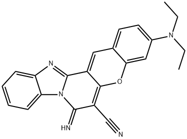3-(Diethylamino)-7-imino-7H-[1]benzopyrano[3',2':3,4]pyrido[1,2-a]benzimidazol-6-carbonitril