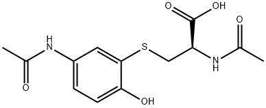3 - (N -乙酰- L型半胱氨酸- S的基)乙酰氨基酚钠, 52372-86-8, 结构式