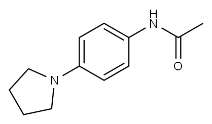 N-[4-(吡咯烷-1-基)苯基]乙酰胺, 52373-51-0, 结构式