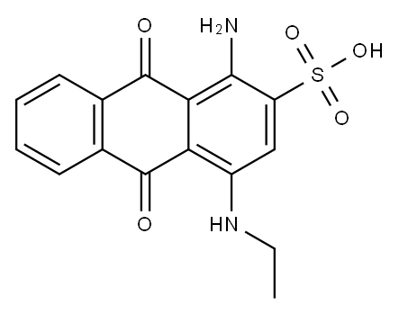 1-Amino-4-(ethylamino)-9,10-dihydro-9,10-dioxo-2-anthracenesulfonic acid Structure