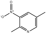 2,5-二甲基-3-硝基吡啶, 52381-06-3, 结构式