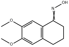 1-Oxo-6,7-dimethoxy-1,2,3,4-tetrahydronaphthalene oxime Struktur