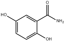 2,5-ジヒドロキシベンゼンカルボアミド 化学構造式