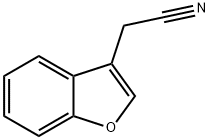 ベンゾフラン-3-アセトニトリル 化学構造式