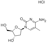 2''-DEOXY-5-METHYLCYTIDINE HYDROCHLORIDE 结构式