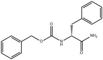 N-苄氧羰基-D-苯丙氨酰胺 结构式