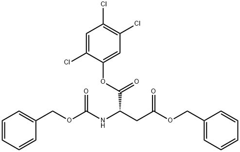 N-[(Benzyloxy)carbonyl]-L-aspartic acid 1-(2,4,5-trichlorophenyl)4-benzyl ester 结构式