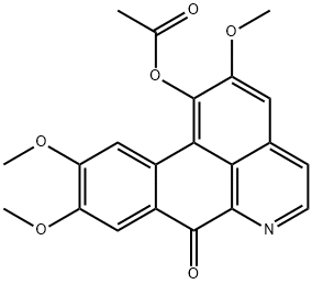 1-Acetoxy-2,9,10-trimethoxy-7H-dibenzo[de,g]quinolin-7-one Struktur