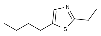 5-Butyl-2-ethylthiazole Struktur