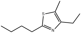 2-Butyl-4-ethyl-5-methylthiazole Struktur
