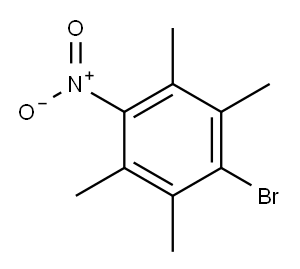 1-ブロモ-2,3,5,6-テトラメチル-4-ニトロベンゼン 化学構造式
