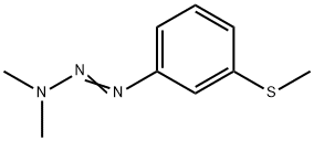 1-[3-(メチルチオ)フェニル]-3,3-ジメチルトリアゼン 化学構造式