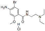 4-amino-5-bromo-N-[2-(diethylamino)ethyl]-2-methoxybenzamide monohydrochloride, 52423-56-0, 结构式