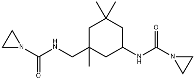 1-[[[3-[[(aziridin-1-ylcarbonyl)amino]methyl]-3,5,5-trimethylcyclohexyl]amino]carbonyl]aziridine Structure