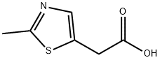 (2-甲基噻唑-5-基)乙酸, 52454-65-6, 结构式