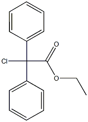 2-氯-2,2-二(苯基)乙酸乙酯, 52460-86-3, 结构式