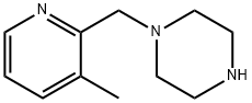 1-[(3-メチルピリジン-2-イル)メチル]ピペラジン 化学構造式
