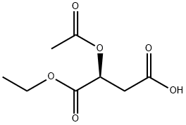 [S,(-)]-2-アセチルオキシブタン二酸 化学構造式