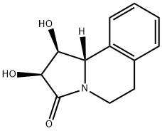 Pyrrolo[2,1-a]isoquinolin-3(2H)-one, 1,5,6,10b-tetrahydro-1,2-dihydroxy-, (1S,2S,10bS)- (9CI) Structure
