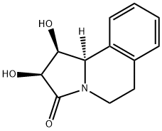 Pyrrolo[2,1-a]isoquinolin-3(2H)-one, 1,5,6,10b-tetrahydro-1,2-dihydroxy-, (1S,2S,10bR)- (9CI) Structure