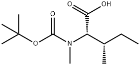 N-叔丁氧羰基-N-甲基-L-异亮氨酸, 52498-32-5, 结构式