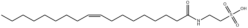 2-[(1-OXO-9Z-OCTADECENYL)AMINO]-ETHANESULFONIC ACID, 52514-04-2, 结构式