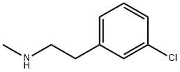 N-[2-(3-クロロフェニル)エチル]-N-メチルアミン 化学構造式