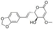 (5S)-6α-[(E)-2-(1,3-Benzodioxol-5-yl)ethenyl]-5,6-dihydro-5β-hydroxy-4-methoxy-2H-pyran-2-one Structure