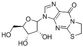 3-ribofuranosyl-6,7-dihydro-9H-thiazolo(3,2-a)purin-9-one Structure