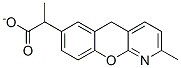 alpha,2-dimethyl-5H-(1)benzopyrano(2,3-b)pyridine-7-acetate Struktur