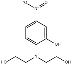 2-[bis(2-hydroxyethyl)amino]-5-nitrophenol Struktur