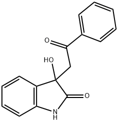 3-hydroxy-3-(2-oxo-2-phenylethyl)-1,3-dihydro-2H-indol-2-one Struktur