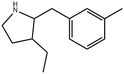 Pyrrolidine, 3-ethyl-2-[(3-methylphenyl)methyl]- (9CI) Structure