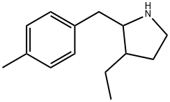Pyrrolidine, 3-ethyl-2-[(4-methylphenyl)methyl]- (9CI) Structure